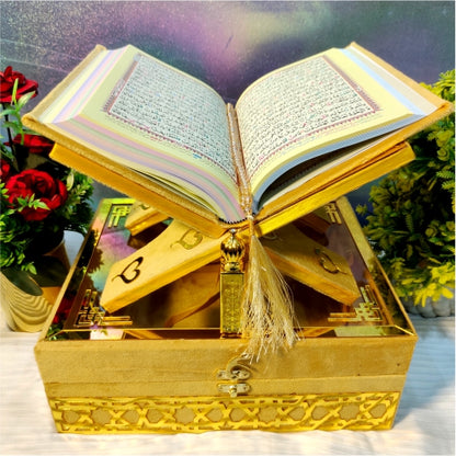 Elegant Luxury Quran Gift Set Golden #7864