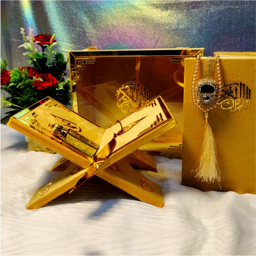 Elegant Luxury Quran Gift Set Golden #7864