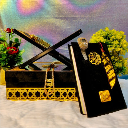 Elegant Luxury Quran Gift Set Black #7864