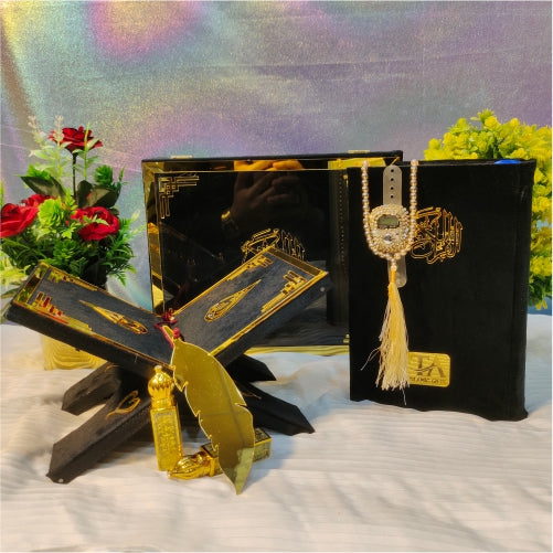 Elegant Luxury Quran Gift Set Black #7864