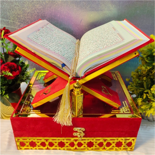 Elegant Luxury Quran Gift Set Red #7864