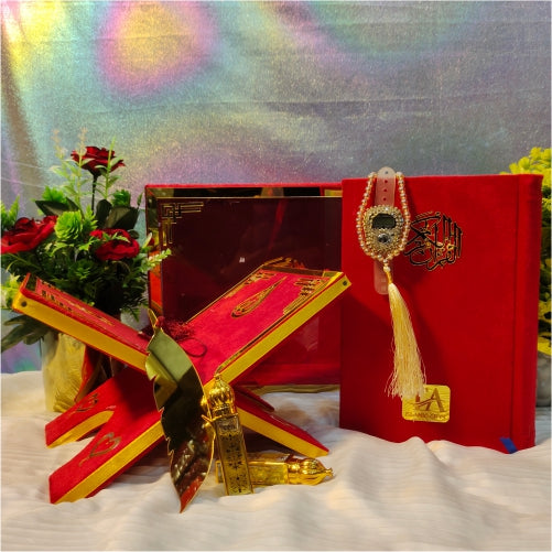 Elegant Luxury Quran Gift Set Red #7864